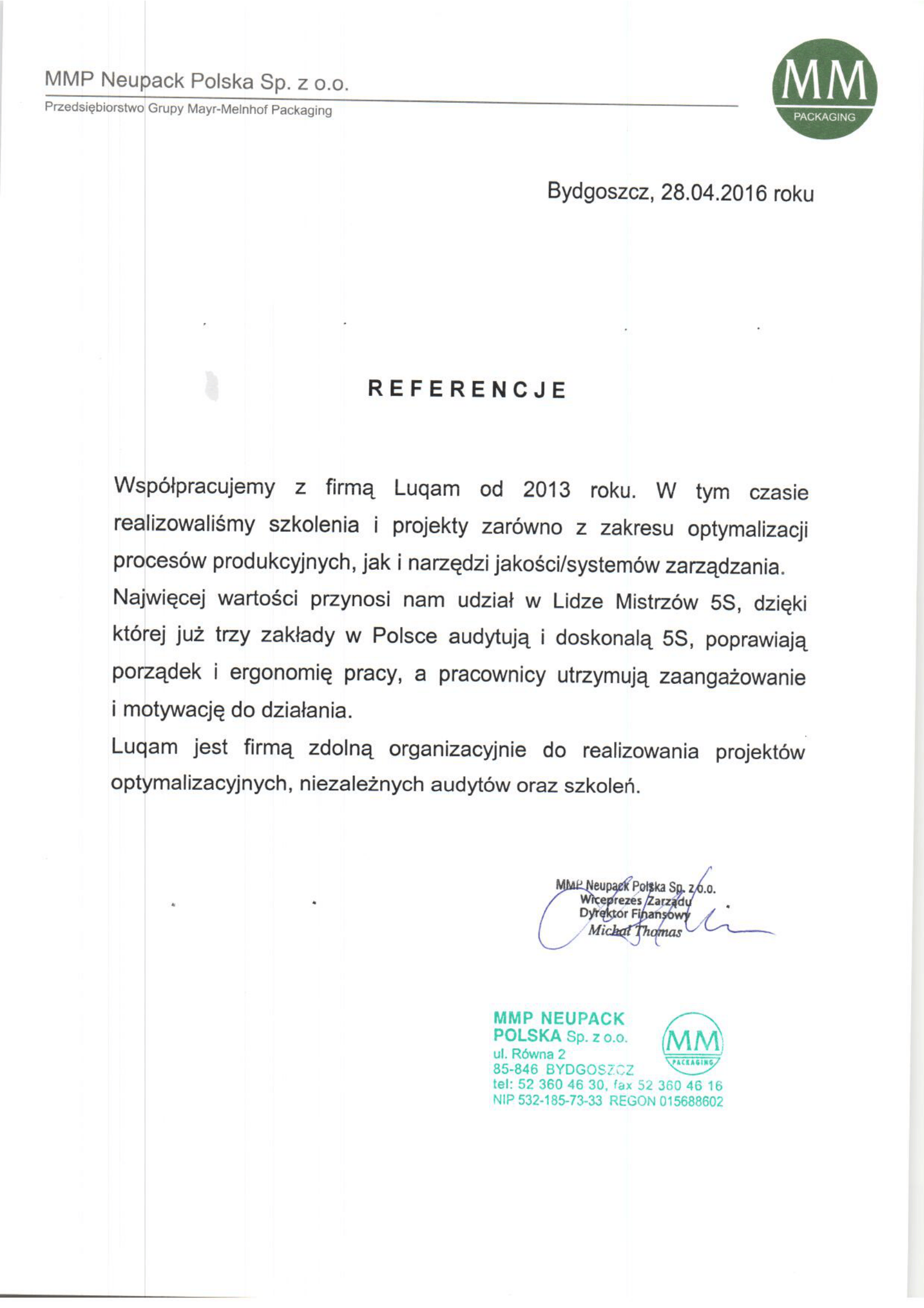 mmp neupack referencje